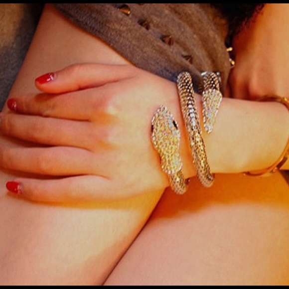 🔥LAST ONE🔥 Vintage Snake Cuff Bangle - Picture 2 of 4